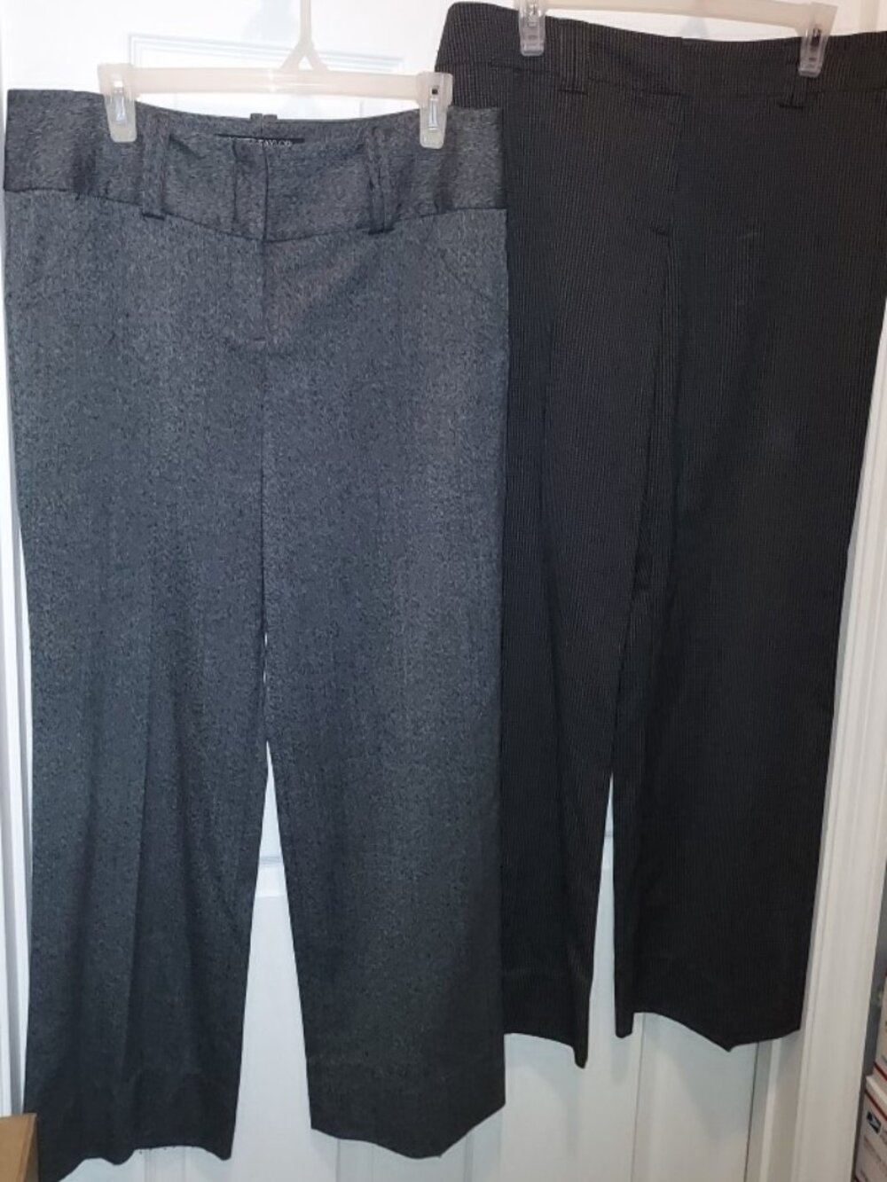 LOT LADIES DRESS PANTS Sigrid Olsen Modernist & Scott Taylor GREY TROUSERS Sz 12